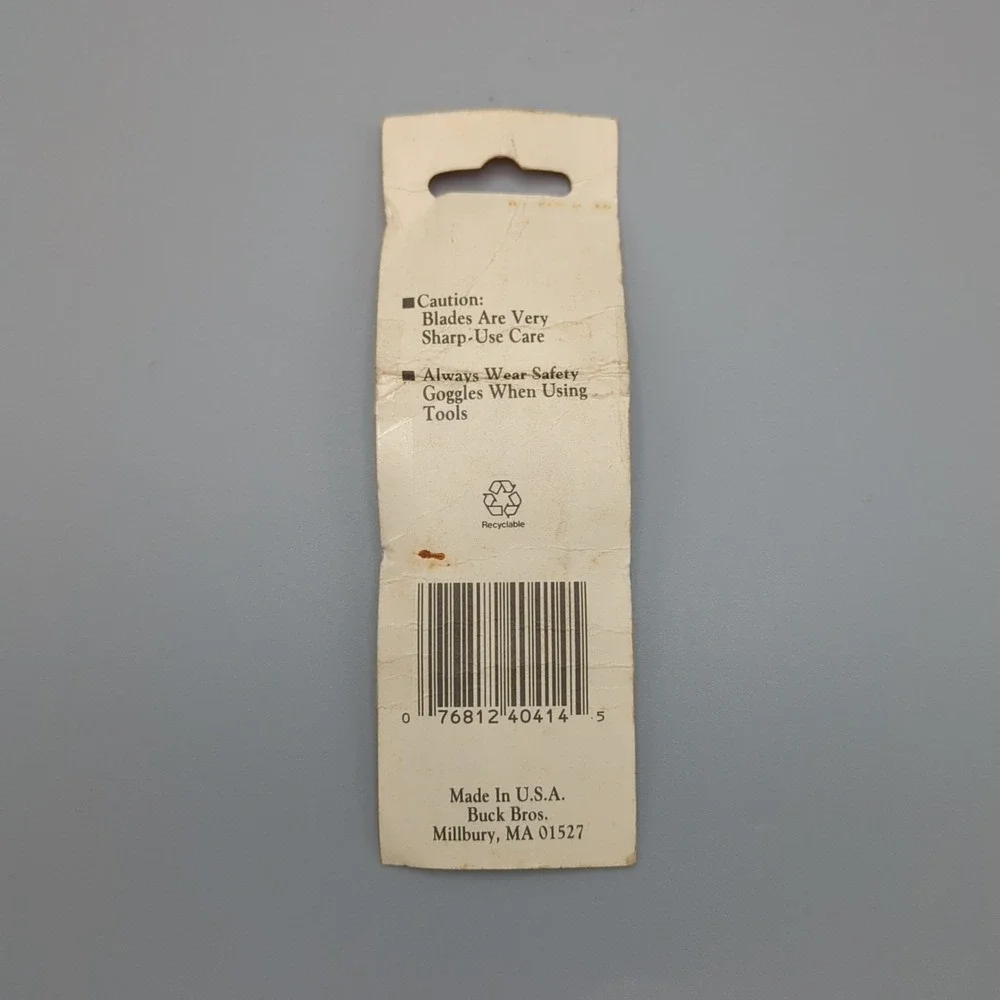 VTG‎ Utility 4 Replacement Blades 3 hole for Buck Bros Midget Mini Knife 40409